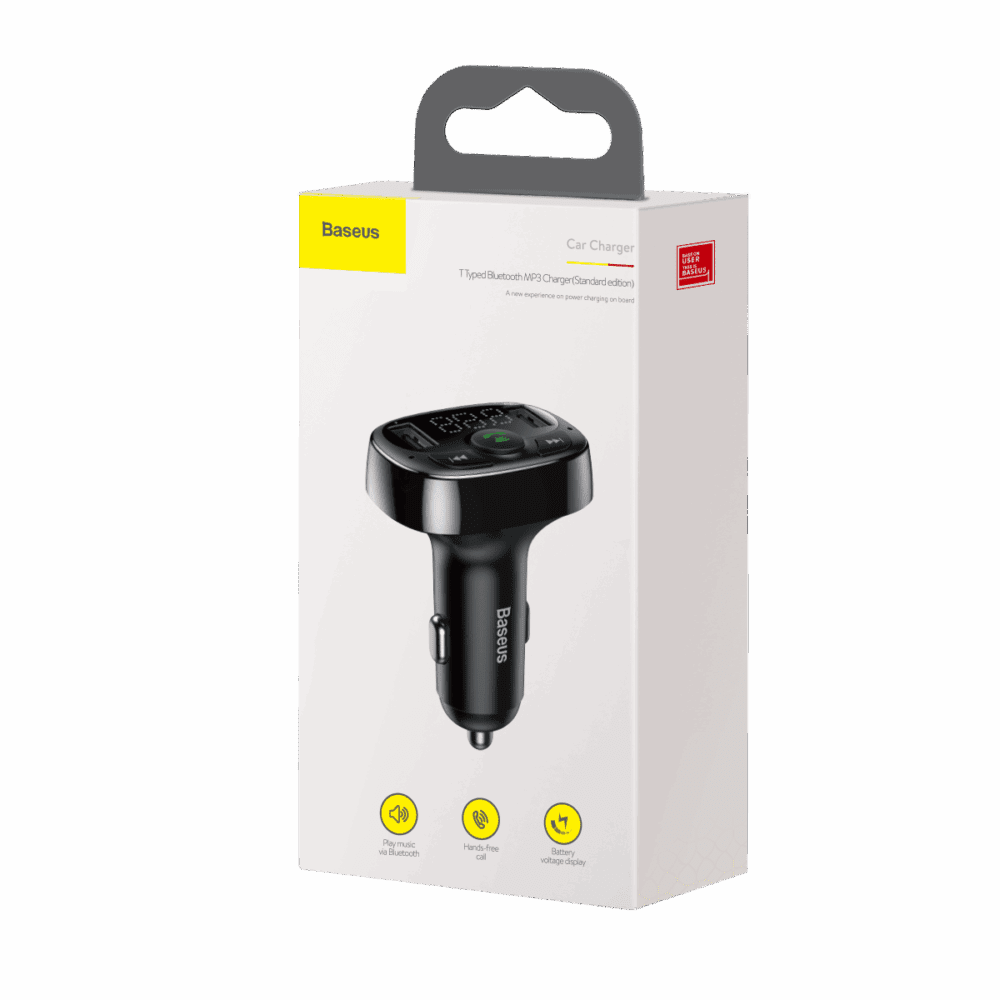 Baseus transmiter FM T Shaped S-09A Bluetooth MP3 black