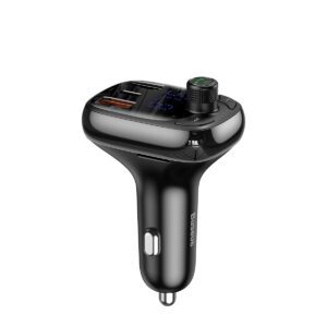 Baseus transmiter FM T Shaped S-13 Bluetooth MP3 car charger black