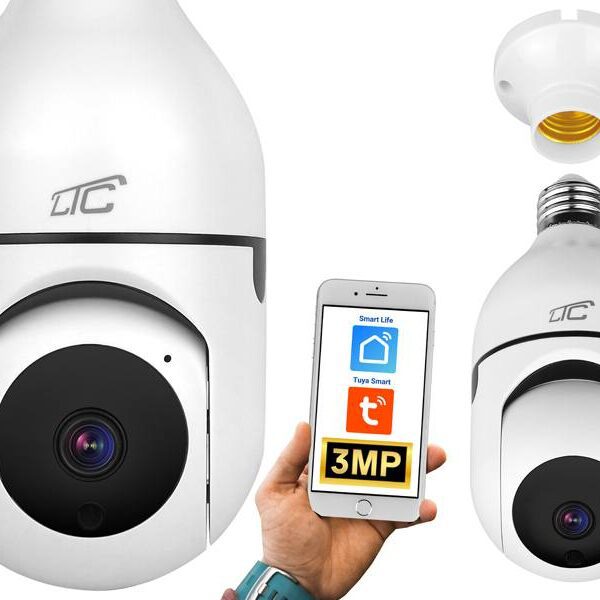 Internet Rotary Camera IP socket E27 PTZ 3Mpix 230V SMART LTC VISION