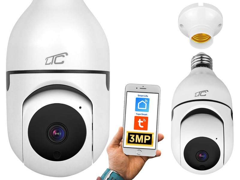 332794_oryg Internet Rotary Camera IP socket E27 PTZ 3Mpix 230V SMART LTC VISION