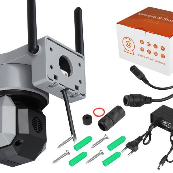 Internet Rotary Exterior Camera IP socket E27 IP65 PTZ 5Mpix 230V SMART LTC VISION