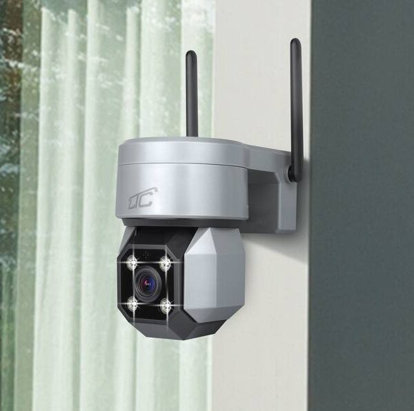 Internet Rotary Exterior Camera IP socket E27 IP65 PTZ 5Mpix 230V SMART LTC VISION