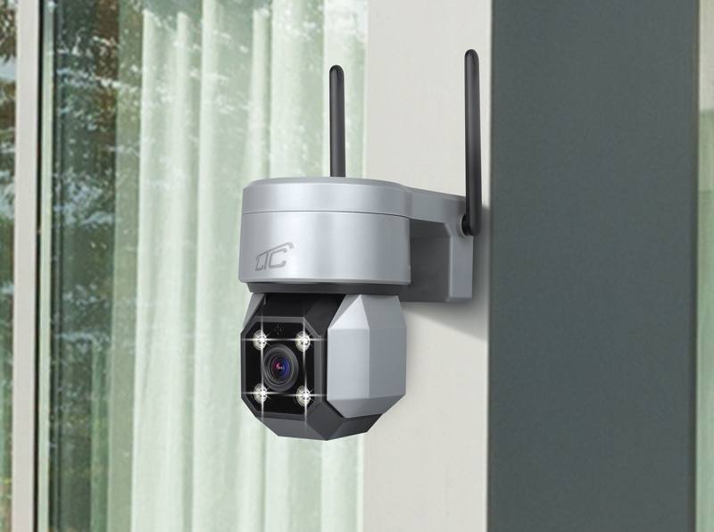 Internet Rotary Exterior Camera IP socket E27 IP65 PTZ 5Mpix 230V SMART LTC VISION