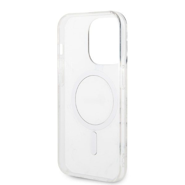 335274_oryg Guess set case + charger for iPhone 14 Pro Max 6,7" GUBPP14XHMEACSK black hard case Marble MagSafe