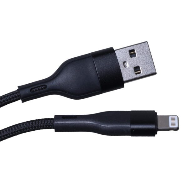 337232_oryg Maxlife MXUC-07 cable USB - Lightning 1,0 m 2,4A black nylon