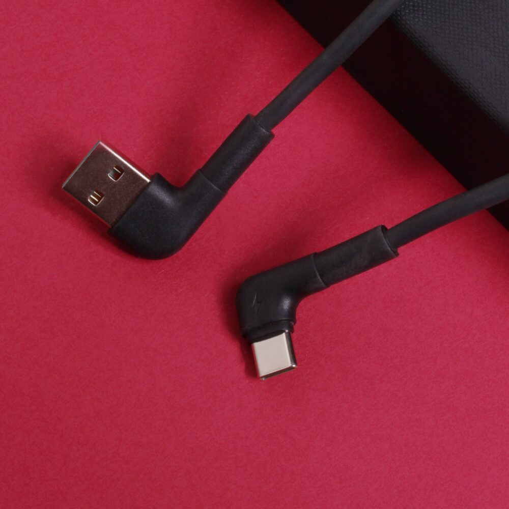 337454_oryg Maxlife MXUC-09 angle cable USB - USB-C 2,0 m 3A black