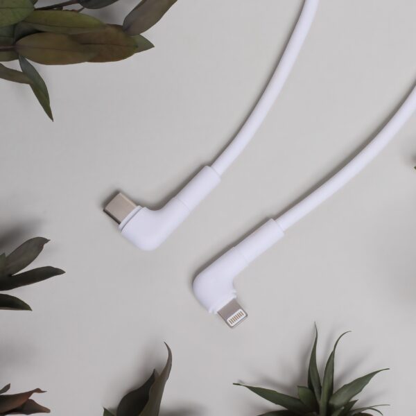 337456_oryg Maxlife MXUC-09 angle cable USB-C - Lightning 1,0 m 27W white