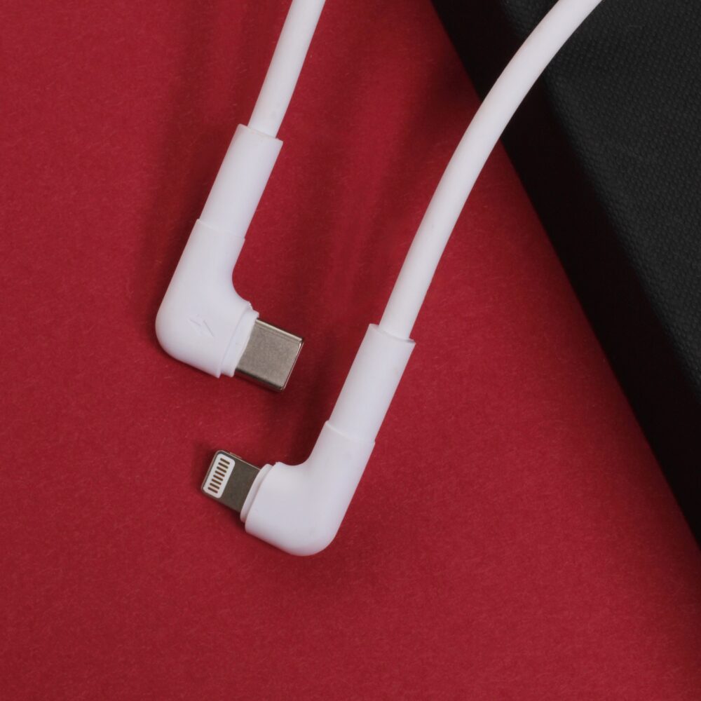 337457_oryg Maxlife MXUC-09 angle cable USB-C - Lightning 1,0 m 27W white