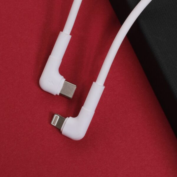 337457_oryg Maxlife MXUC-09 angle cable USB-C - Lightning 1,0 m 27W white