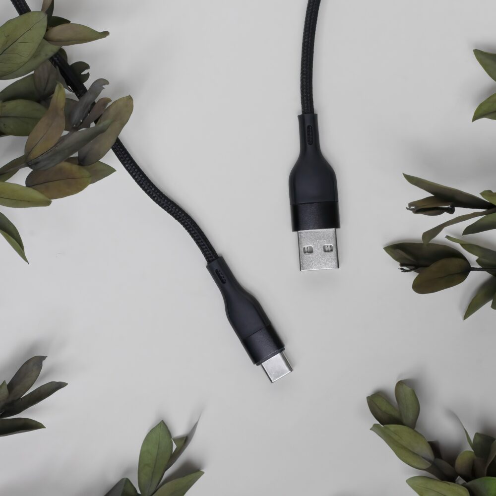 337464_oryg Maxlife MXUC-07 cable USB - USB-C 1,0 m 3A black nylon