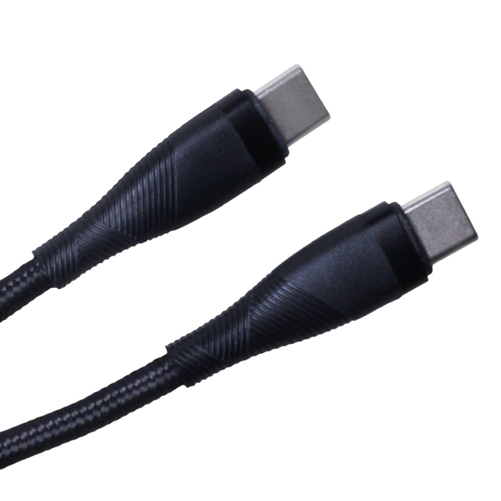 337486_oryg Maxlife MXUC-08 cable USB-C - USB-C 1,0 m 60W black nylon