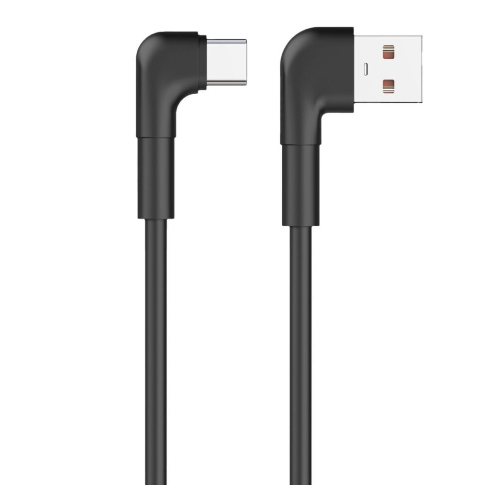 337523_oryg Maxlife MXUC-09 angle cable USB - USB-C 1,0 m 3A black