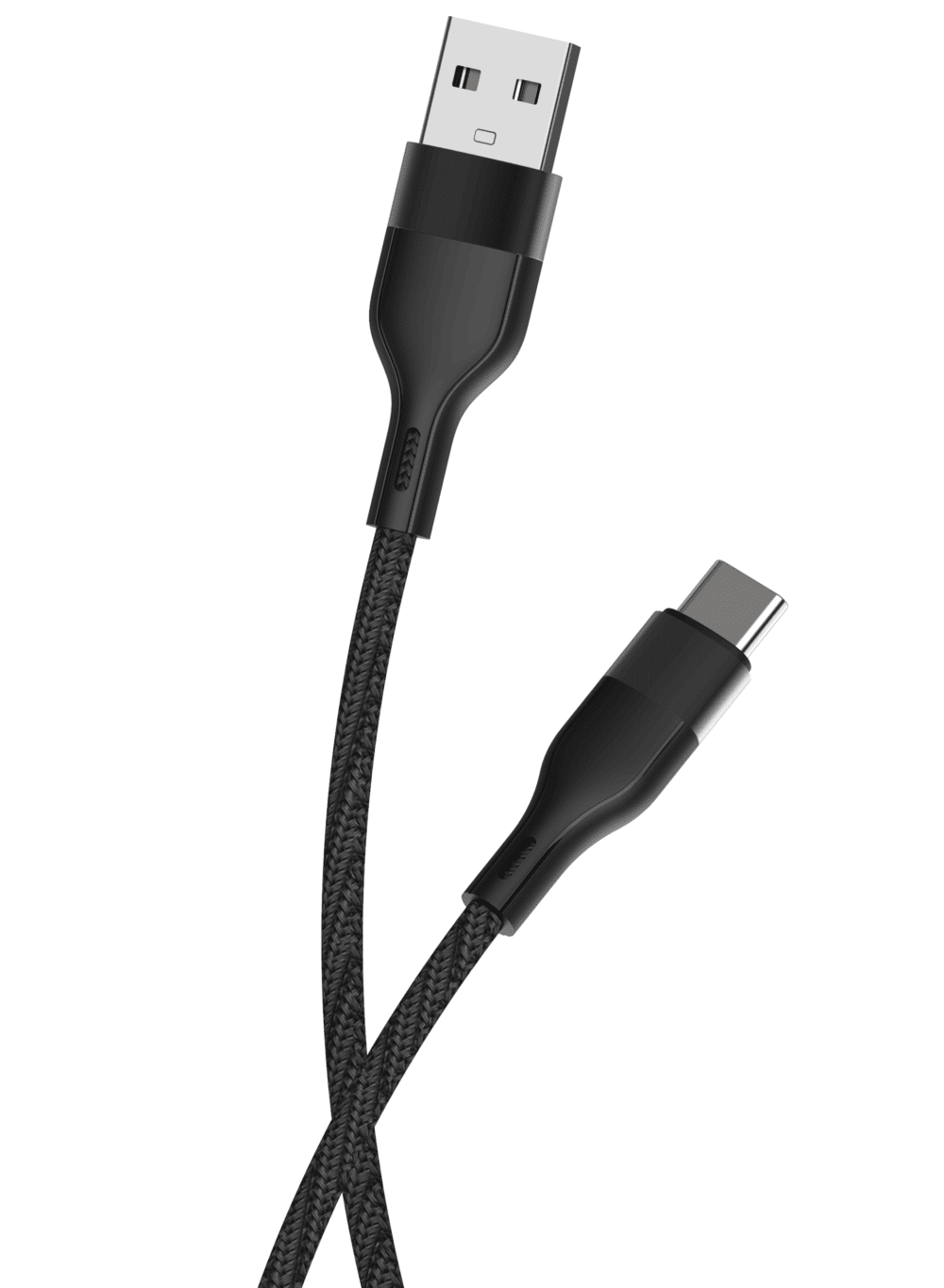 337538_oryg Maxlife MXUC-07 cable USB - USB-C 1,0 m 3A black nylon
