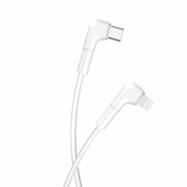 337539_oryg Maxlife MXUC-09 angle cable USB-C - Lightning 1,0 m 27W white
