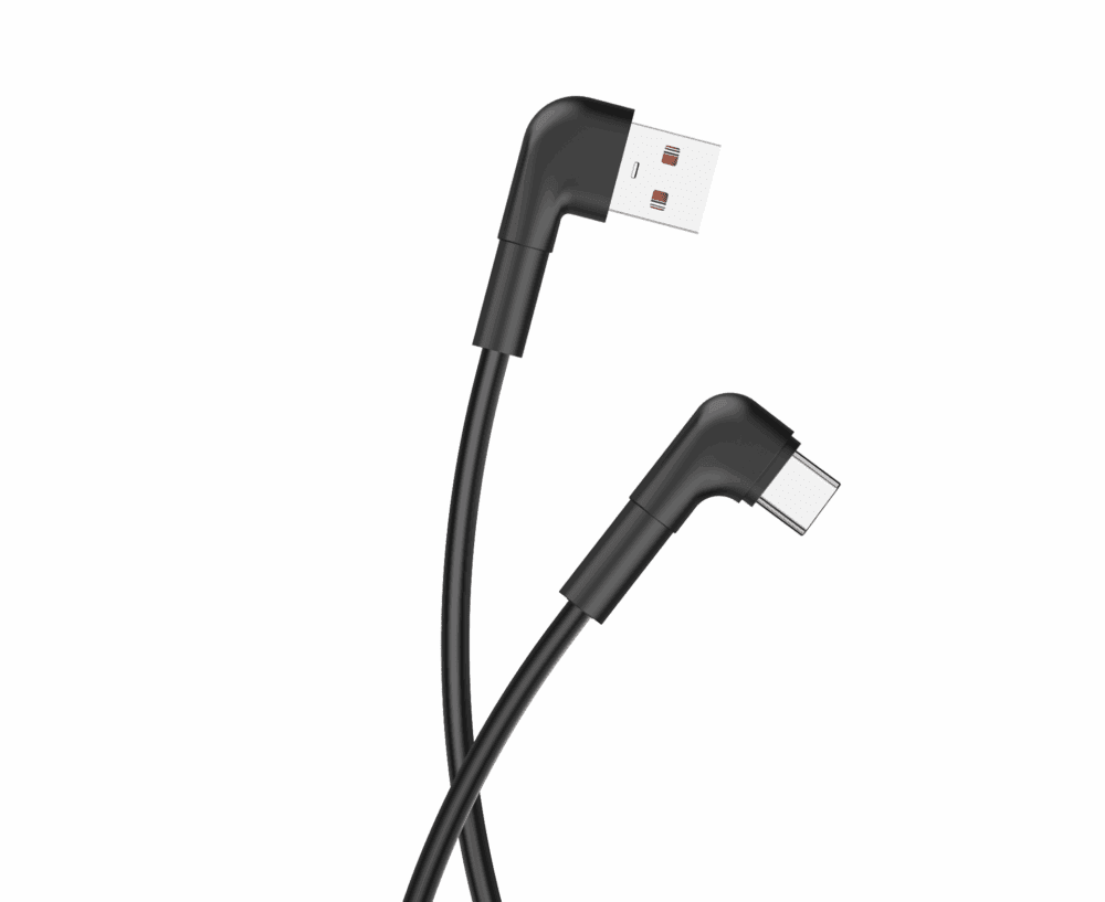 337542_oryg Maxlife MXUC-09 angle cable USB - USB-C 1,0 m 3A black