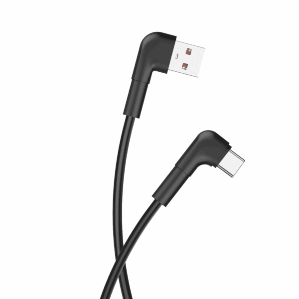 337542_oryg Maxlife MXUC-09 angle cable USB - USB-C 1,0 m 3A black