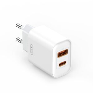 XO wall charger CE12 PD QC 3.0 20W 1x USB 1x USB-C white