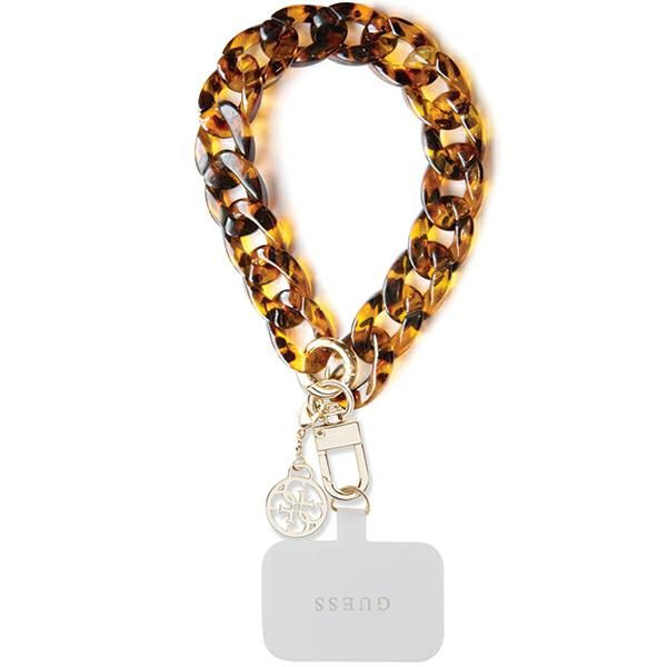 338417_oryg Guess cord GUOUCBMC4MT brown-gold HDSP PU Saffiano Chain Strap 4G Charm