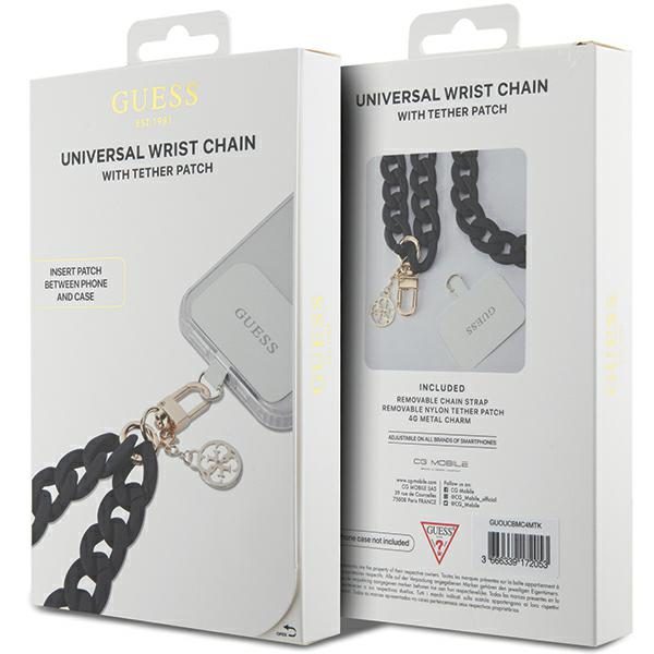 338420_oryg Guess cord GUOUCBMC4MK black HDSP Large Chain Acrylic 4G Charm