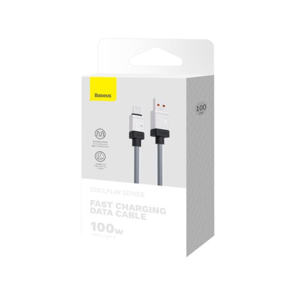 Baseus cable CoolPlay USB - USB-C 1m 100W black