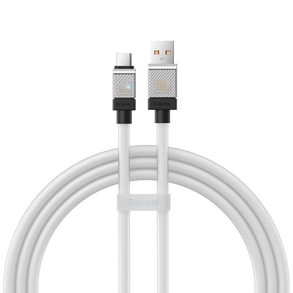 Baseus cable CoolPlay USB - USB-C 1m 100W white