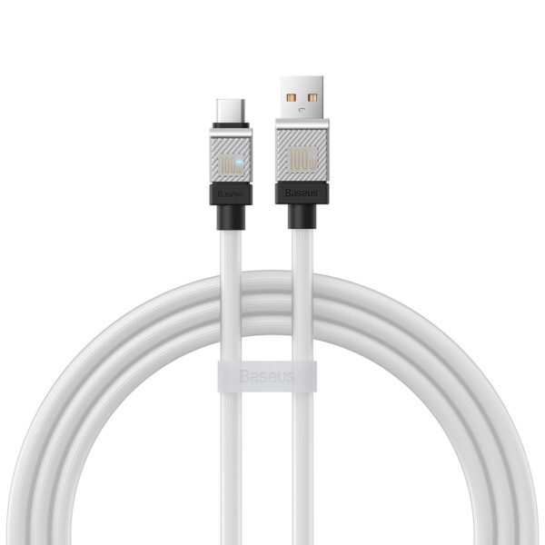 Baseus cable CoolPlay USB - USB-C 1m 100W white