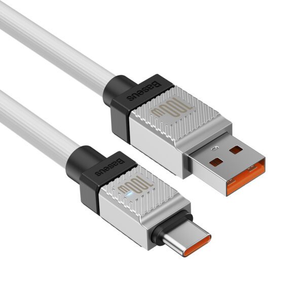 Baseus cable CoolPlay USB - USB-C 1m 100W white