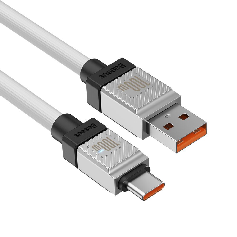 Baseus cable CoolPlay USB - USB-C 2m 100W white