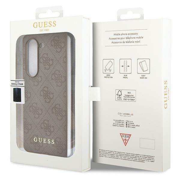 340632_oryg Guess case for Samsung Galaxy Z Fold 5 GUHCZFD5GF4GBR brown HC PU 4G Charm