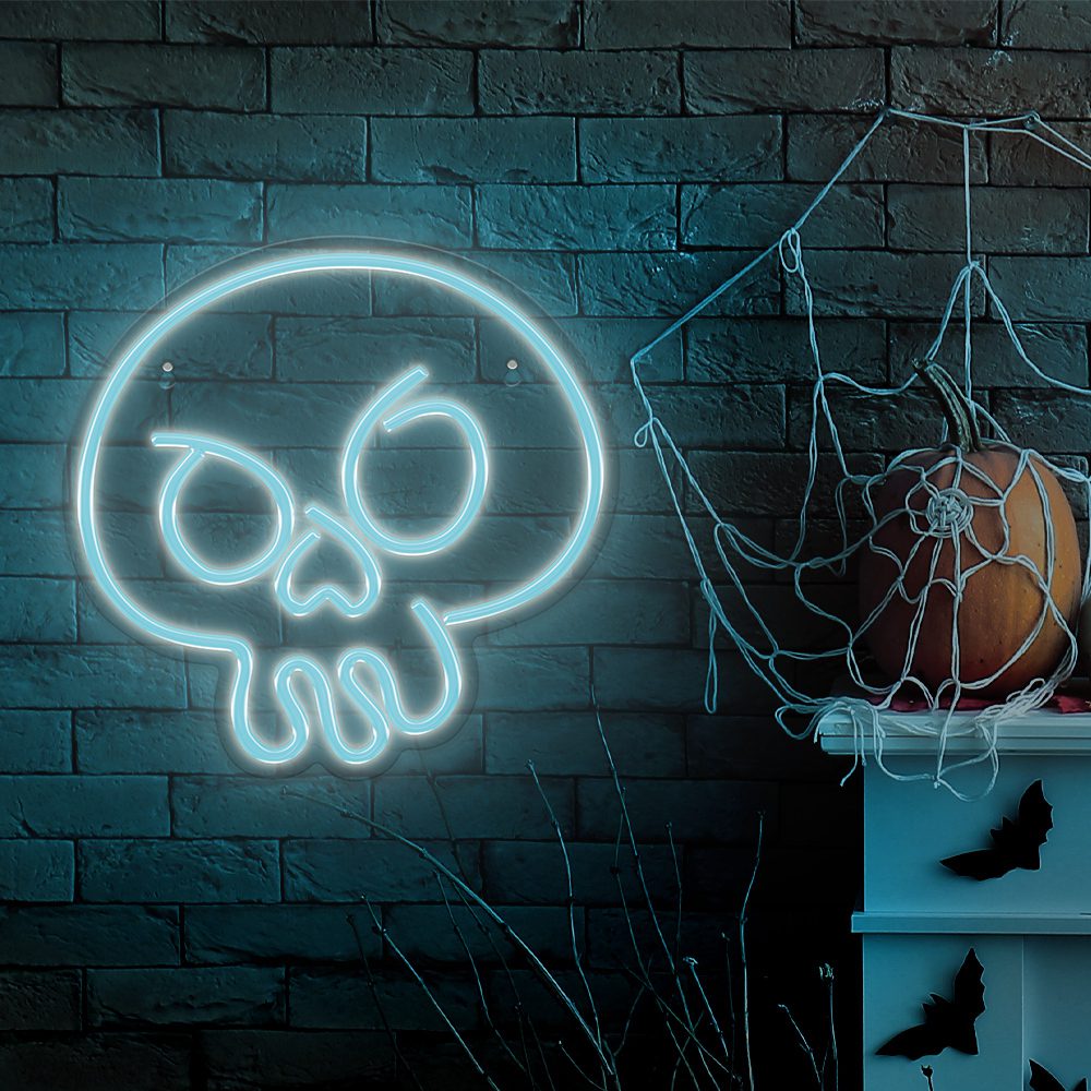 342650_oryg Neon PLEXI LED GRAFFITI SKULL turquoise FPNE15 Forever Light