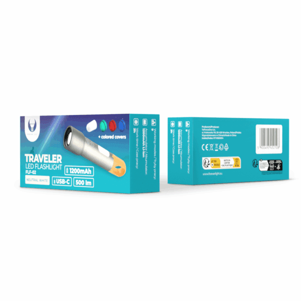 Forever Light LED flashlight TRAVELER 1200mAh 500lm USB-C FLF-02