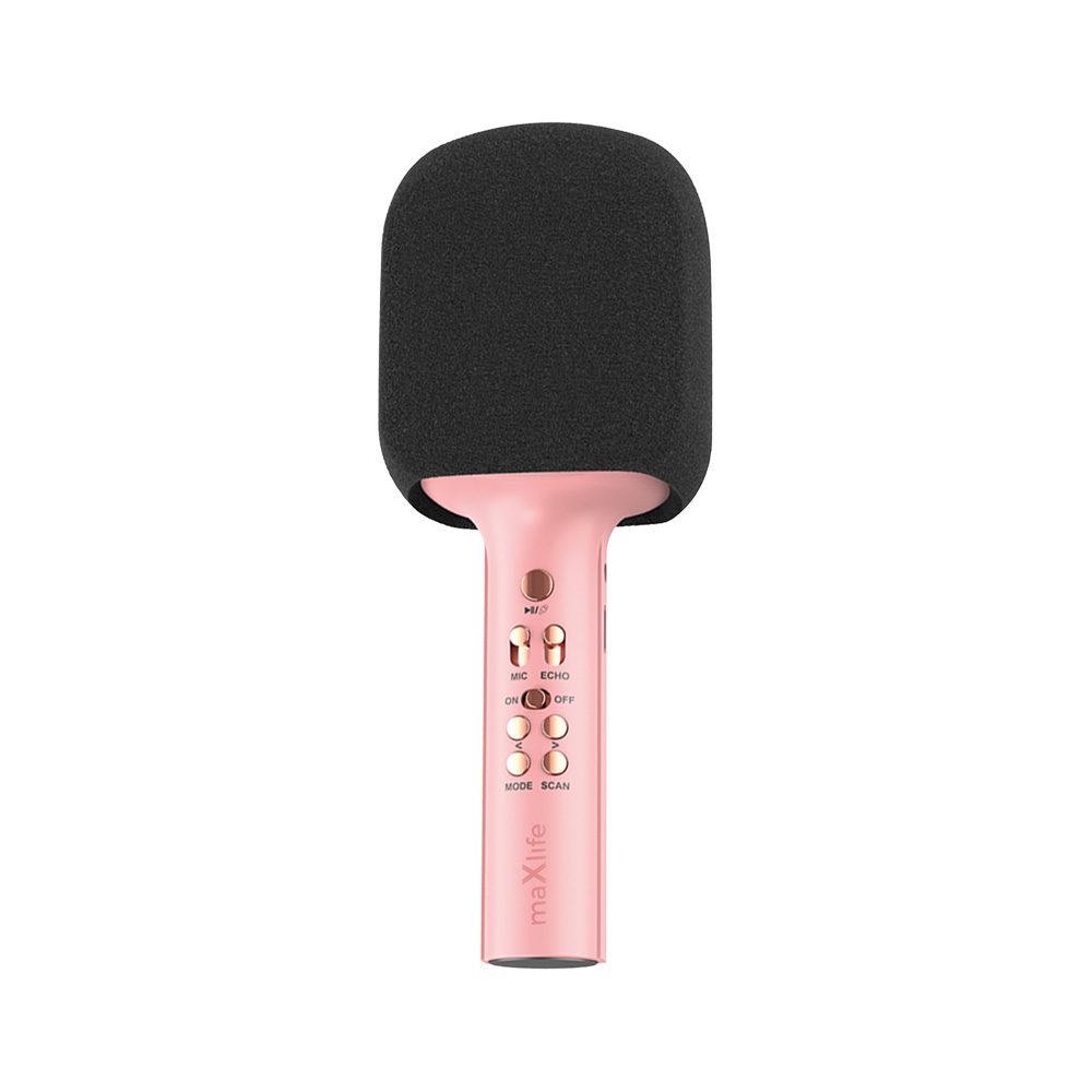 Maxlife Bluetooth microphone with speaker MXBM-600 pink