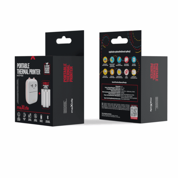 Maxlife BT thermal printer MXTP-100 pink