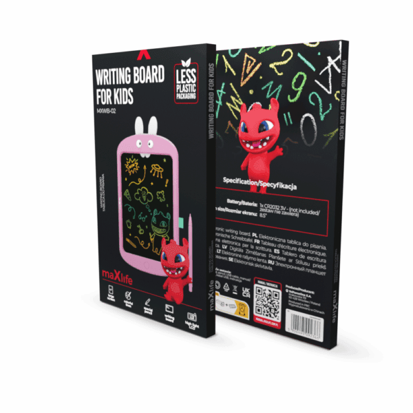 Maxlife kids writing board MXWB-02 pink