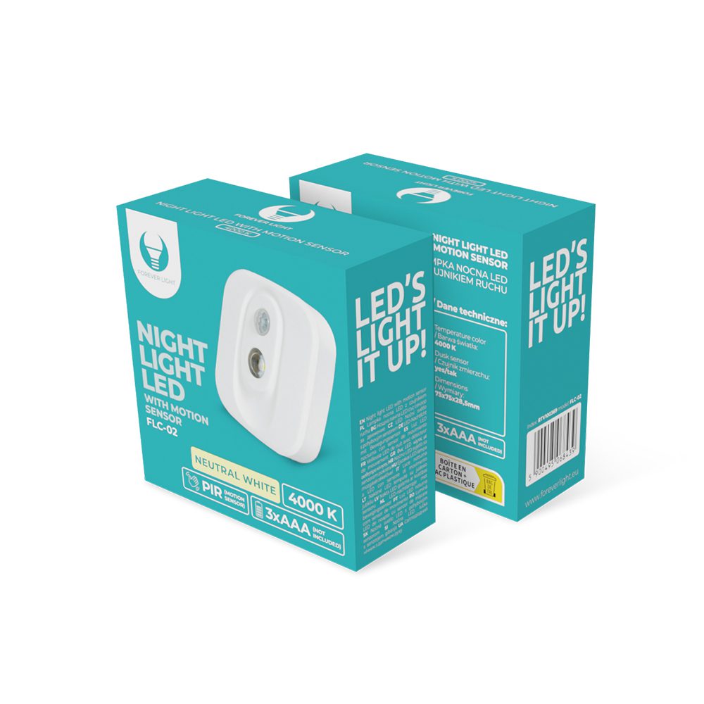 344735_oryg Night Light LED FLC-02 PIR 3xAAA Forever Light