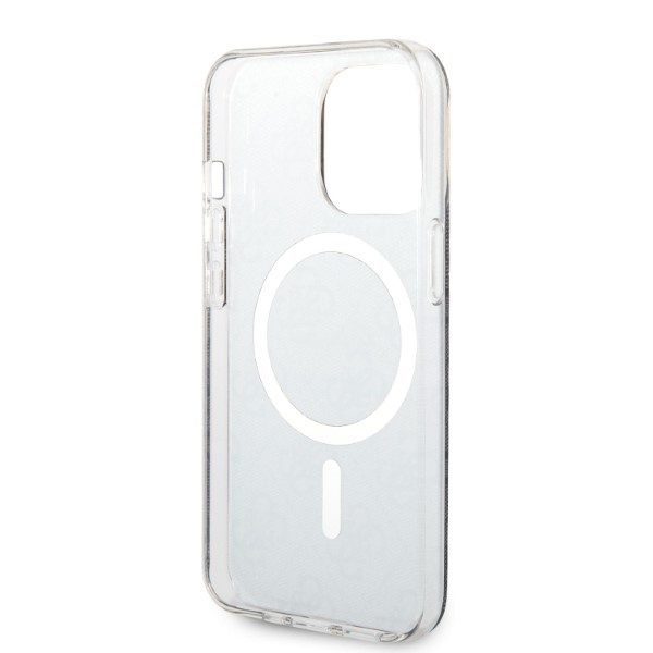 345050_oryg Guess set case + charger for iPhone 13 Pro 6,1" GUBPP13LH4EACSK black hard case 4G Print MagSafe