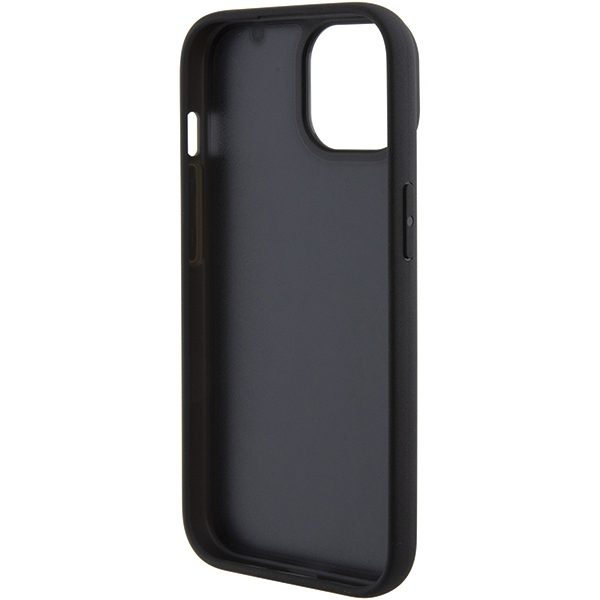 BMW case for iPhone 15 6,1" BMHCP15SSLLBK black HC Leather Hot Stamp