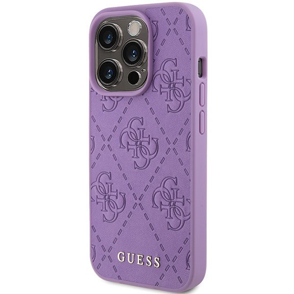 345758_oryg Guess case for iPhone 15 Pro 6,1" GUHCP15LP4EPMU light purple HC PU Quilted 4G Classic