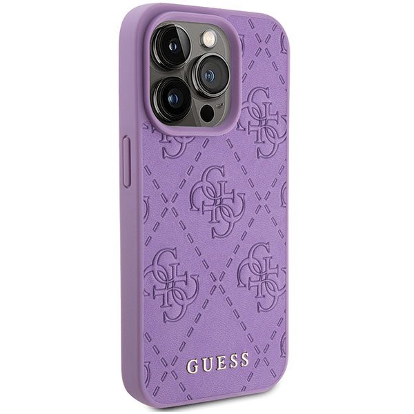 345760_oryg Guess case for iPhone 15 Pro 6,1" GUHCP15LP4EPMU light purple HC PU Quilted 4G Classic