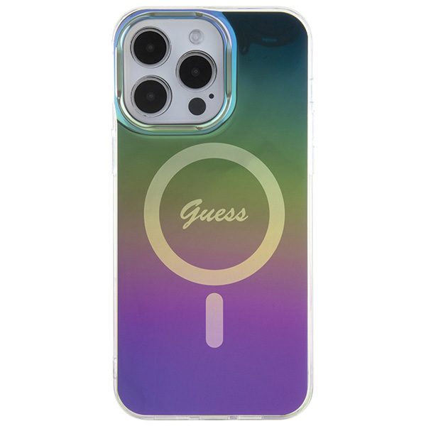 346103_oryg Guess case for iPhone 15 Pro 6,1" GUHMP15LHITSK black HC IML Magsafe Iridescent