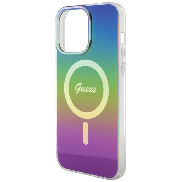 346106_oryg Guess case for iPhone 15 Pro 6,1" GUHMP15LHITSK black HC IML Magsafe Iridescent