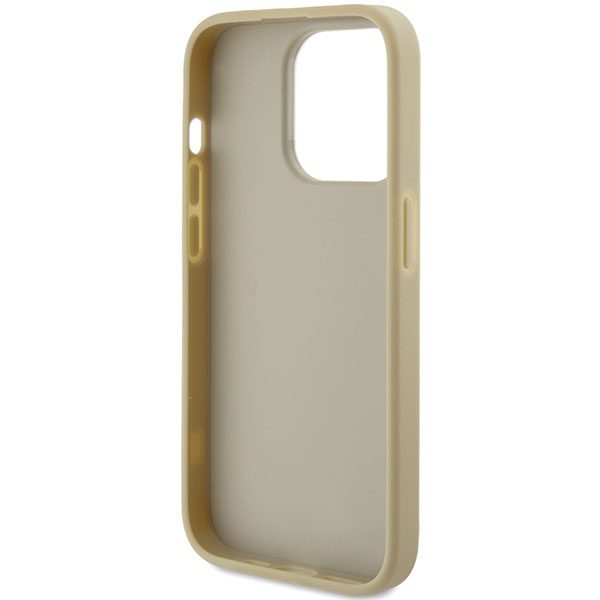 Guess case for iPhone 15 Pro Max 6,7" GUHCP15XHG4SGD gold HC Fixed Glitter Big 4G