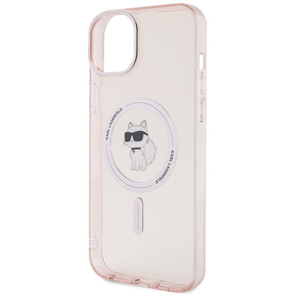 Karl Lagerfeld case for iPhone 15 Plus 6,7" KLHMP15MHFCCNOP pink HC Magsafe IML C