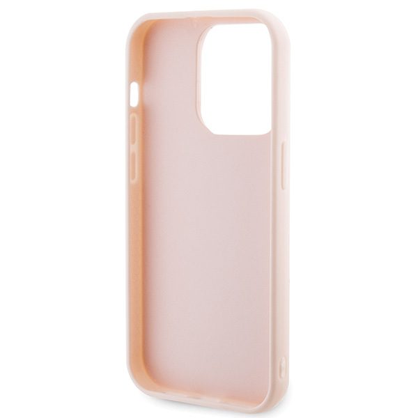 346664_oryg Karl Lagerfeld case for iPhone 15 Pro 6,1" KLHCP15L3DMBKCP pink HC 3D Logo Glitter