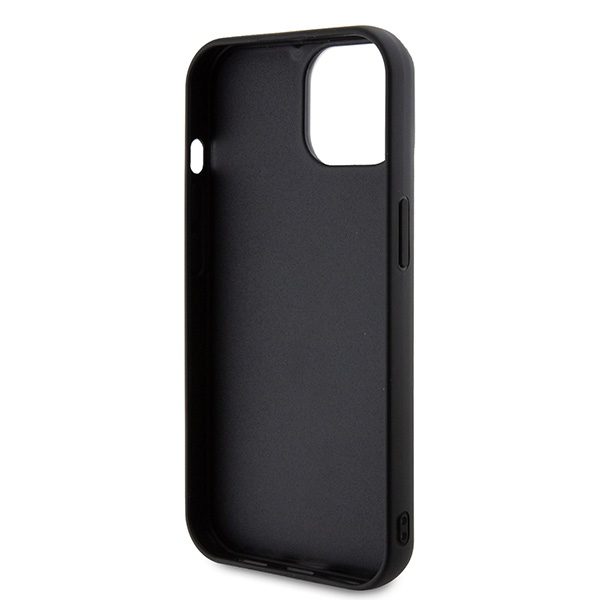 346680_oryg Karl Lagerfeld case for iPhone 15 6,1" KLHCP15S3DMBKCK black HC 3D Logo Glitter