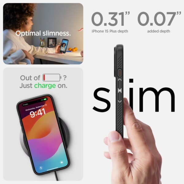 346784_oryg Spigen Liquid Air case for iPhone 15 Plus 6,7" matte black