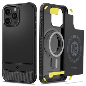 347107_oryg Spigen Rugged Armor Mag Magsafe case for iPhone 15 Pro Max 6,7" matte black