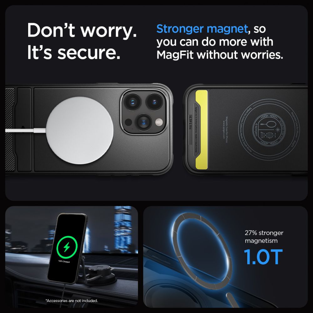 347119_oryg Spigen Rugged Armor Mag Magsafe case for iPhone 15 Pro Max 6,7" matte black