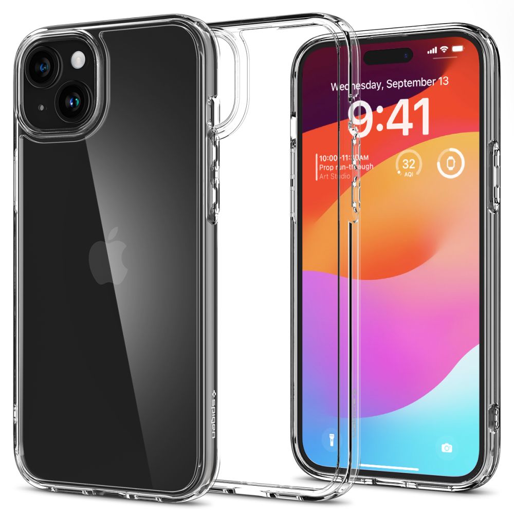 347153_oryg Spigen Ultra Hybrid case for iPhone 15 6,1" crystal clear