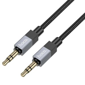 34801ec34db35aac6d0c17e5aec645b7 Cable AUX Jack 3,5 mm (male) to Jack 3,5 mm (male) Hoco 1 m UPA32 black